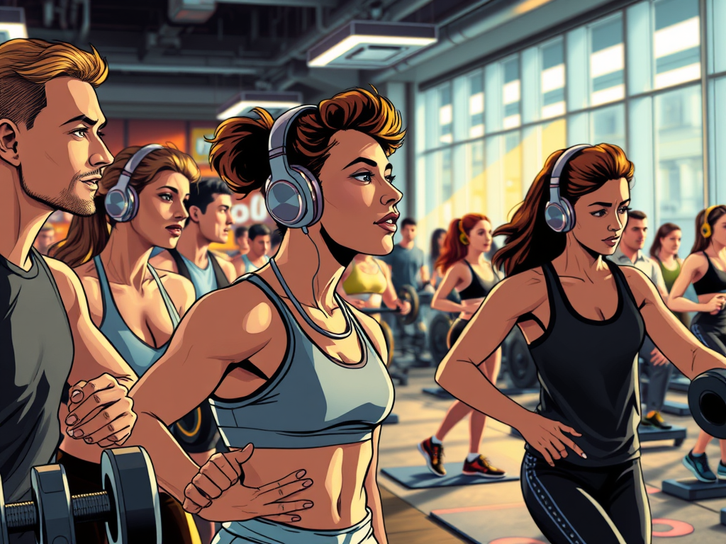 Music in Gyms: the public and personal 2 Title Image for music for cafes, music for restaurants, music for retail, music for hotels.